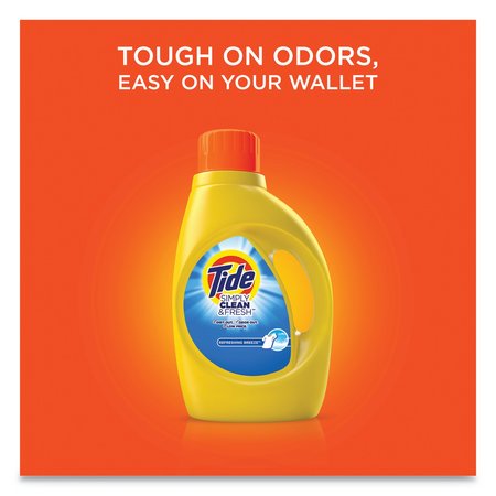 Tide Laundry Detergent, 92 oz Bottle, Liquid, Refreshing Breeze, 4 PK 10037000891298
